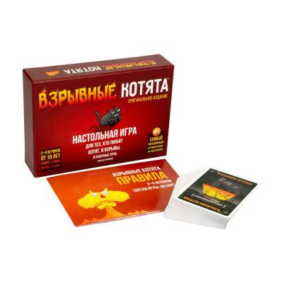 Купить Хобби Настольная игра: Взрывные котята в БУКВАЕШКА